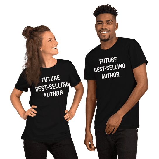 "Future Best-Selling Author" Handmade Unisex T-Shirt